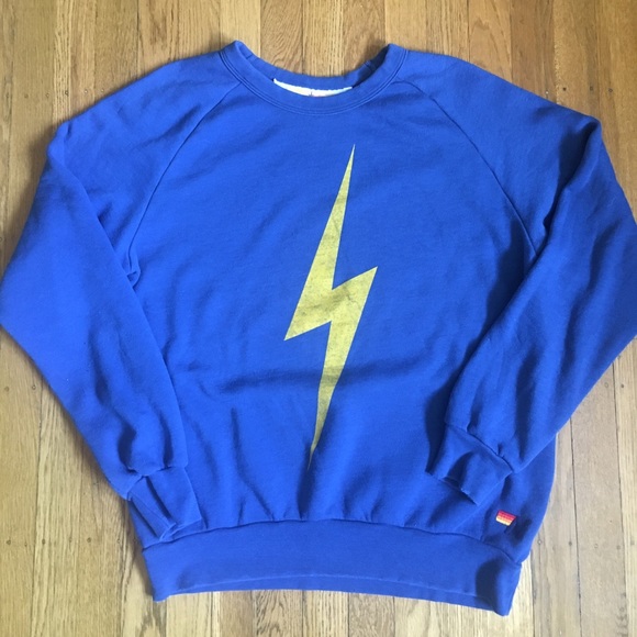 Aviator Nation Other - Cozy Blue Aviator Nation sweatshirt lightning L